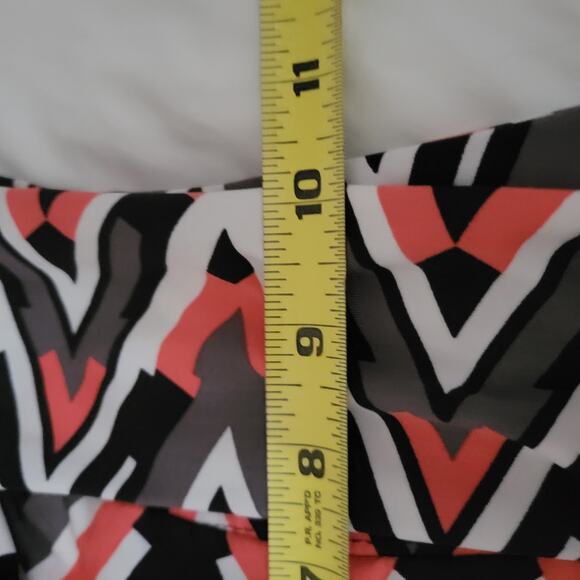 Robert Lewis Leggings Size Medium Very Colorful Geometric Design and Soft Comfy - Picture 7 of 9